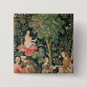 Chapa Cuadrada El La compite Seigneuriale: Escena Galante, c.1500