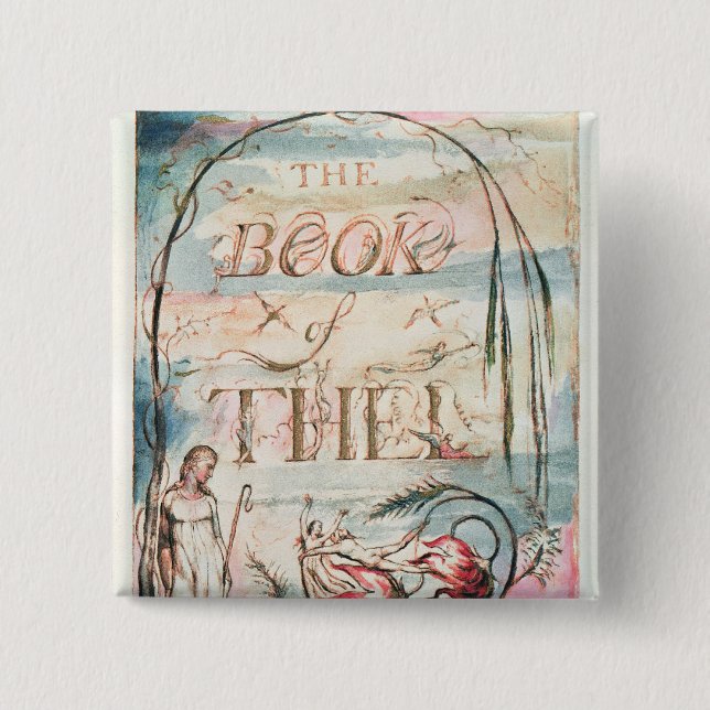 Chapa Cuadrada El libro de Thel; Página de título, 1789 (Anverso)