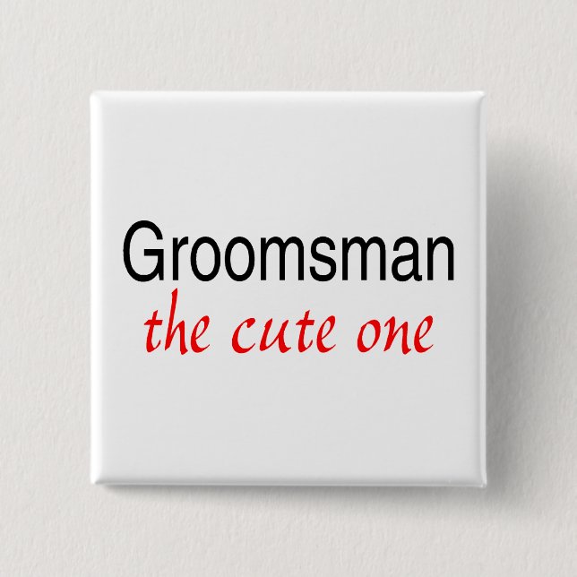 Chapa Cuadrada El lindo (Groomsman) (Anverso)