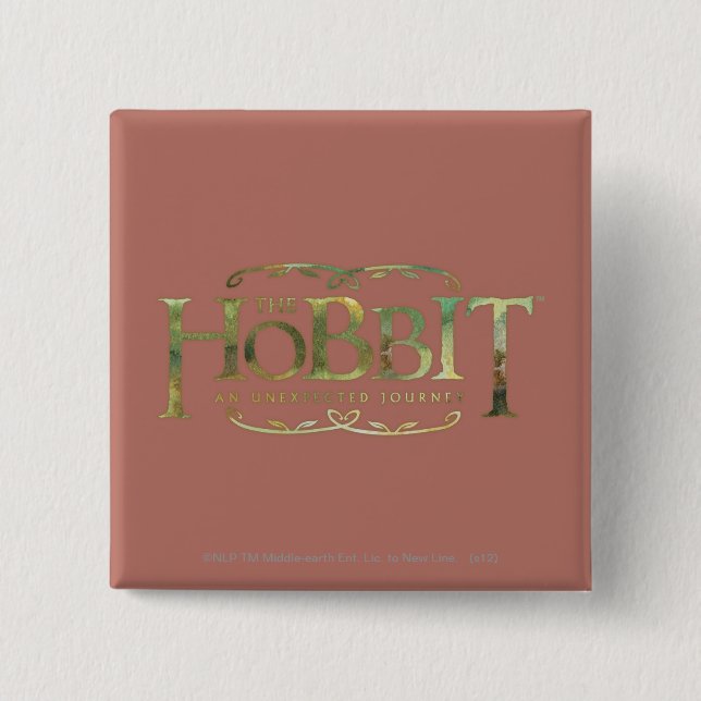 Chapa Cuadrada El logo de Hobbit Green (Anverso)