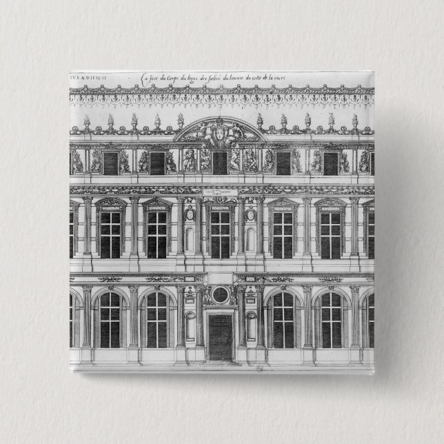 Chapa Cuadrada El Louvre (Anverso)