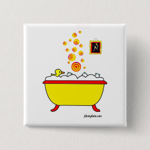 Chapa Cuadrada El Mah Jongg jabona y puntea el Pin