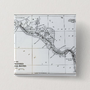 Chapa Cuadrada El mapa propuso las rutas ístmicas del canal
