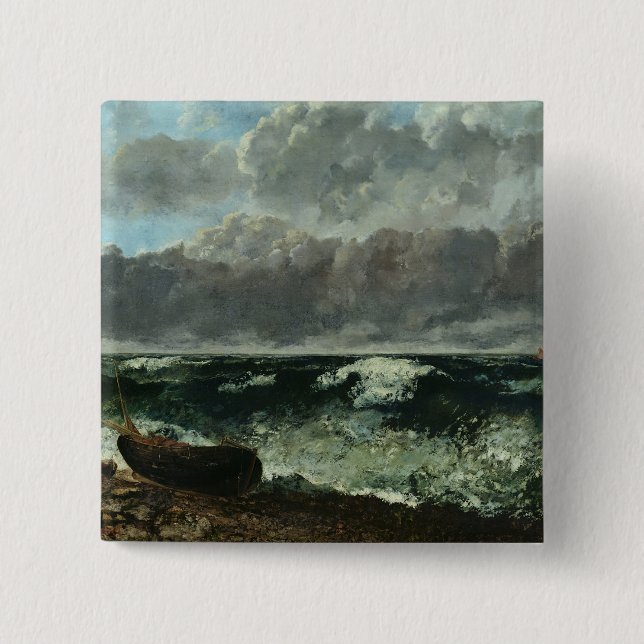Chapa Cuadrada El mar tempestuoso o, la onda, 1870 (Anverso)