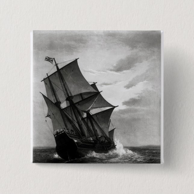 Chapa Cuadrada El Mayflower (Anverso)