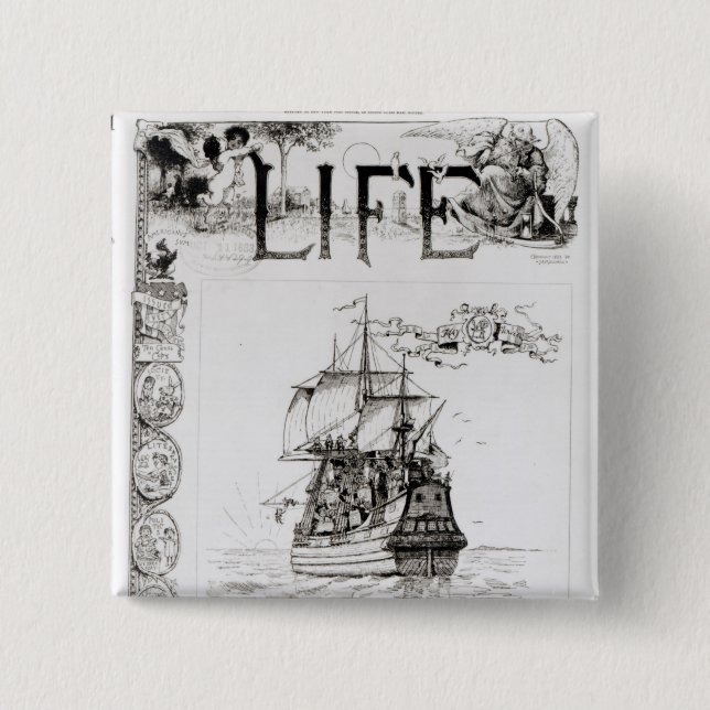 Chapa Cuadrada El Mayflower, portada de 'Life (Anverso)