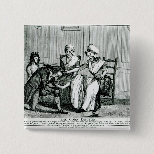 Chapa Cuadrada El médico del maíz, 1793 (Anverso)