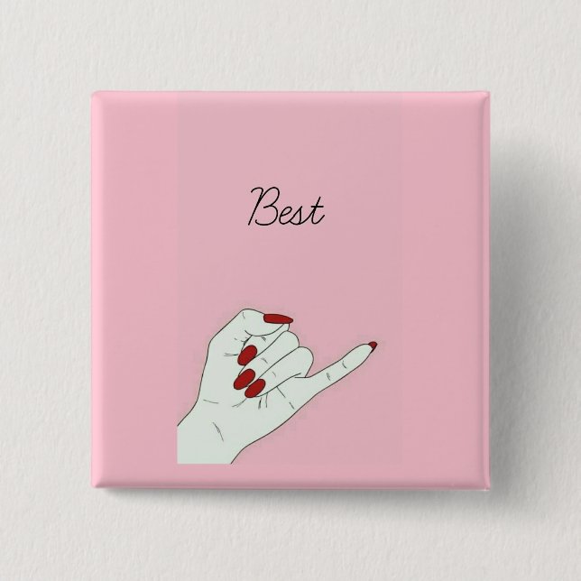 Chapa Cuadrada El mejor (Anverso)