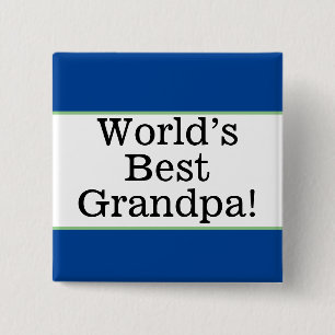 Chapa Cuadrada El mejor alfiler de abuelo del mundo