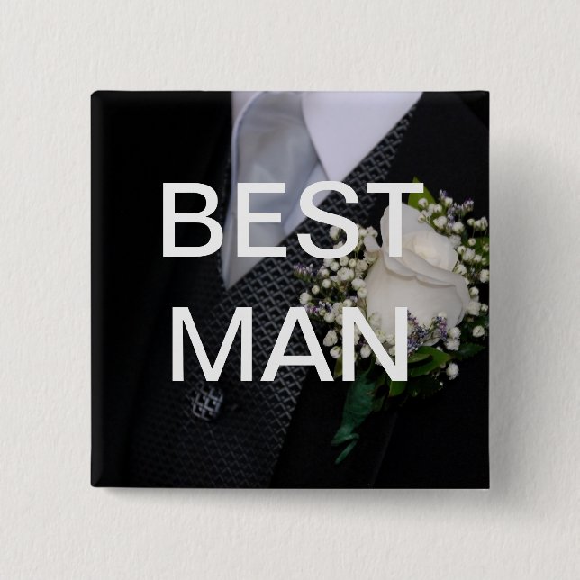 Chapa Cuadrada El mejor hombre (Anverso)