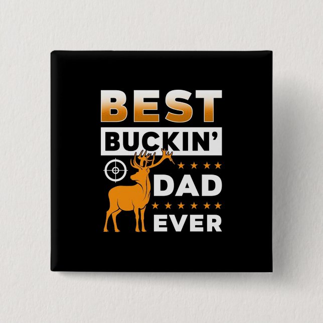 Chapa Cuadrada El mejor papá de Buckin (Anverso)