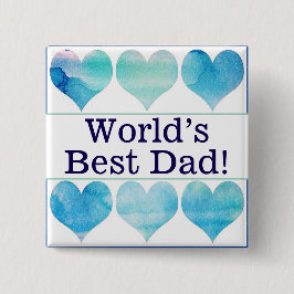 Chapa Cuadrada El mejor pin de papá del mundo