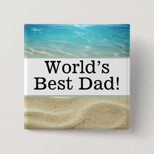 Chapa Cuadrada El mejor pin de papá del mundo