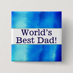 Chapa Cuadrada El mejor pin de papá del mundo