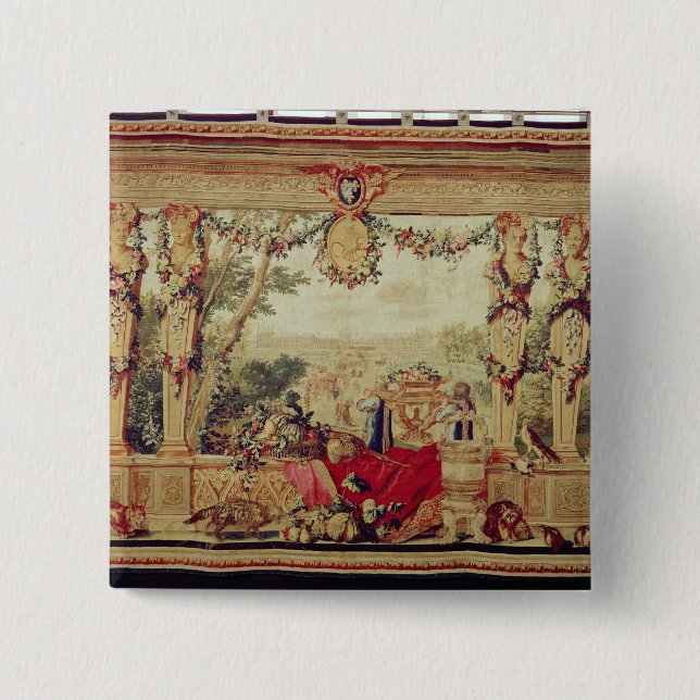 Chapa Cuadrada El mes del castillo francés de octubre del (Anverso)