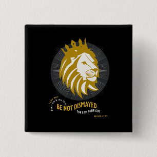 Chapa Cuadrada El Miedo No Esté Conmocionado Isaías 41:10