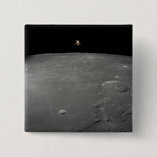 Chapa Cuadrada El módulo lunar Apollo 12 Intrepid (Anverso)