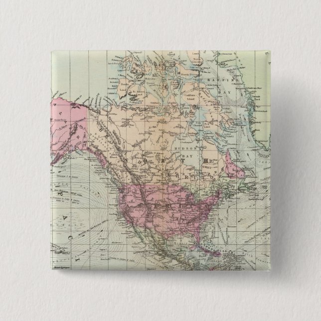 Chapa Cuadrada El mundo, la proyección de Mercator (Anverso)