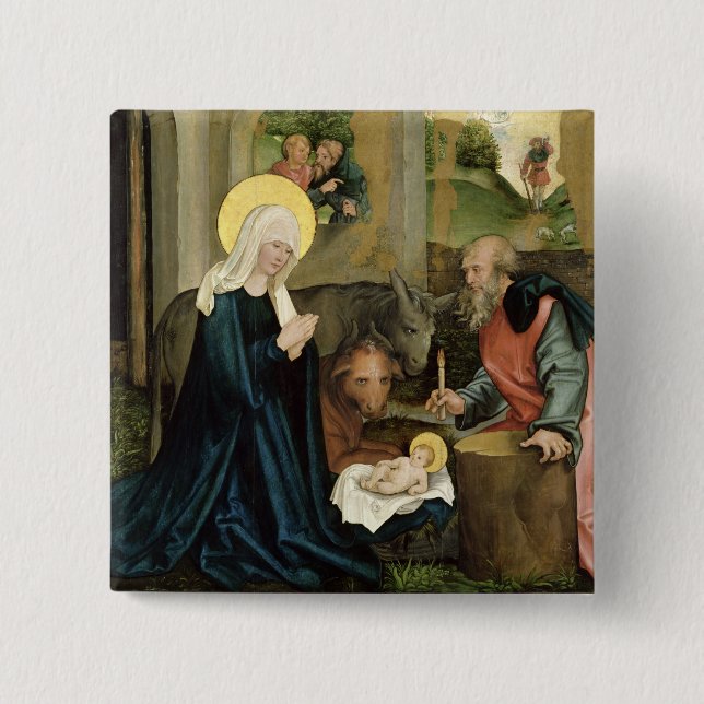 Chapa Cuadrada El nacimiento de Cristo (Anverso)