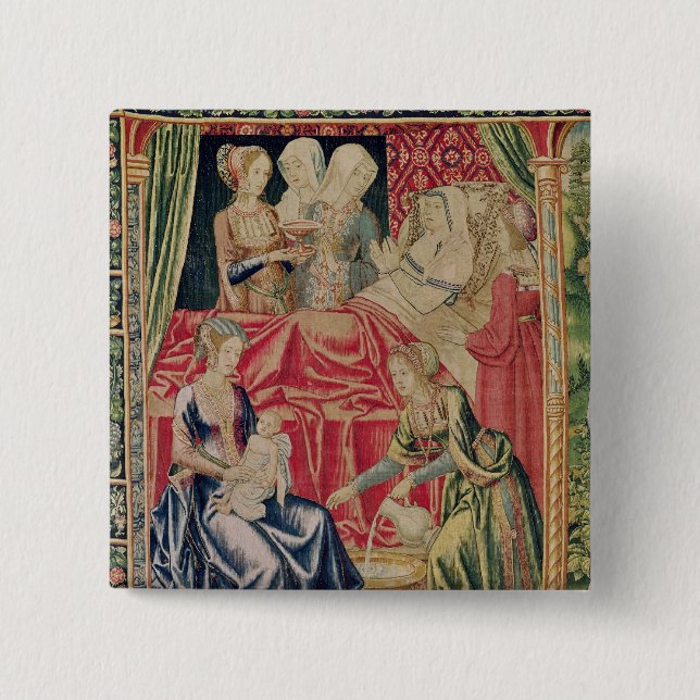 Chapa Cuadrada El nacimiento de la Virgen (Anverso)