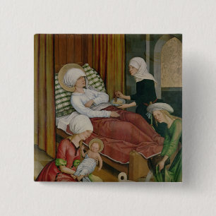 Chapa Cuadrada El nacimiento de la Virgen, c.1500