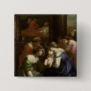 Chapa Cuadrada El nacimiento de la Virgen, c.1620