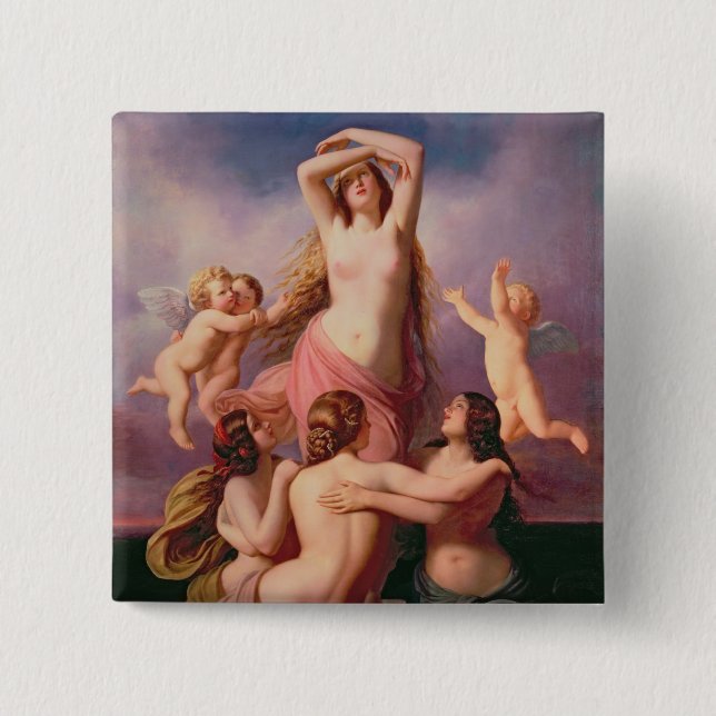 Chapa Cuadrada El nacimiento de Venus, 1846 (Anverso)
