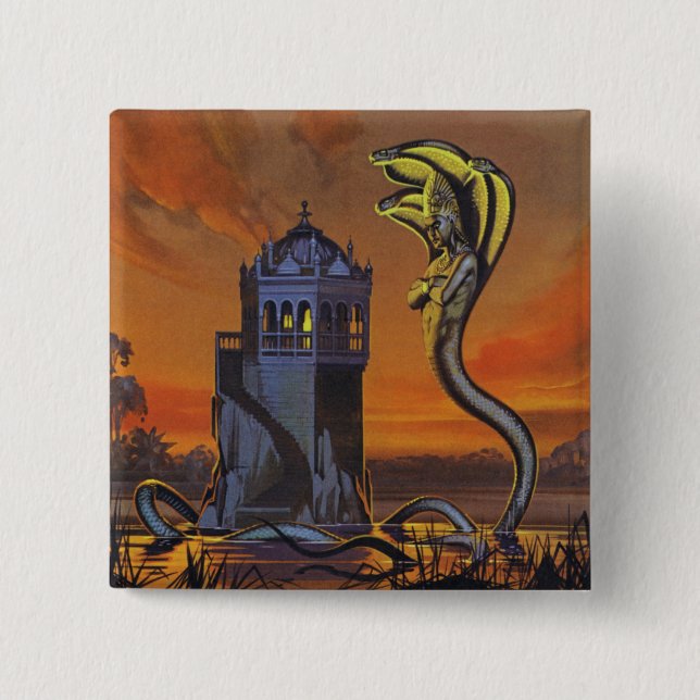 Chapa Cuadrada El Naga-Rey (litho del color) (Anverso)