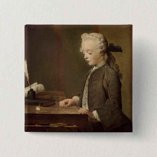 Chapa Cuadrada El niño con una perinola (Anverso)