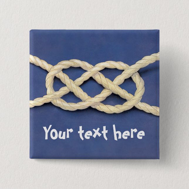 Chapa Cuadrada El nudo de los marineros - curva de Carrick (Anverso)