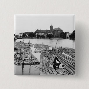 Chapa Cuadrada El Oder en Breslau Polonia, c.1910