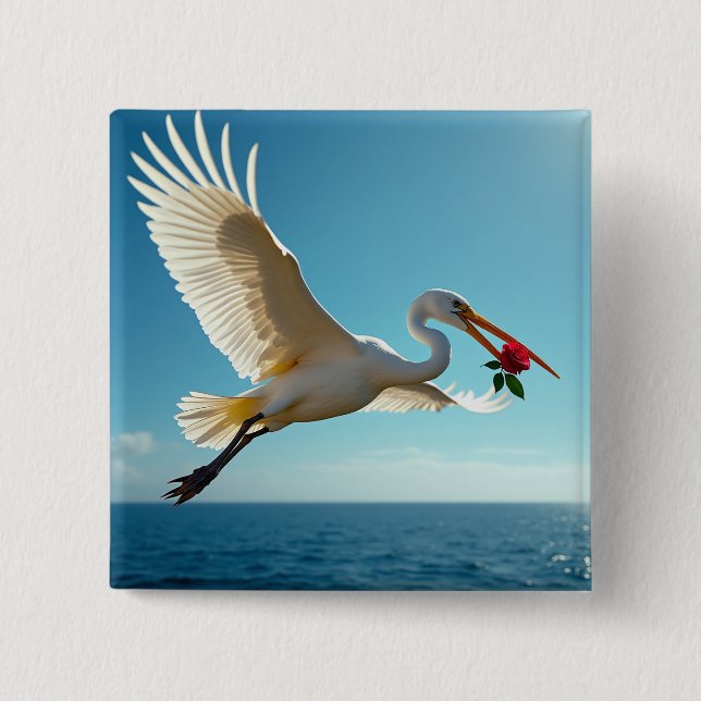 Chapa Cuadrada El pájaro que viaja (Anverso)