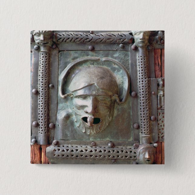 Chapa Cuadrada El panel de la puerta izquierda del portal, 1 del (Anverso)