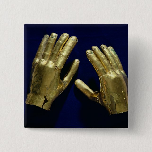 Chapa Cuadrada El par de funerario da, de Perú, c.200-c.800 (Anverso)