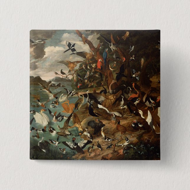 Chapa Cuadrada El parlamento de pájaros (Anverso)