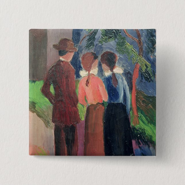 Chapa Cuadrada El paseo, 1914 (Anverso)