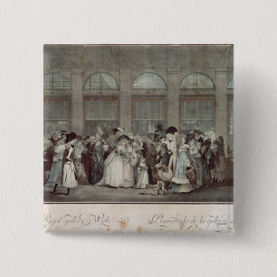 Chapa Cuadrada El paseo de la galería del Palais Royal, 1787