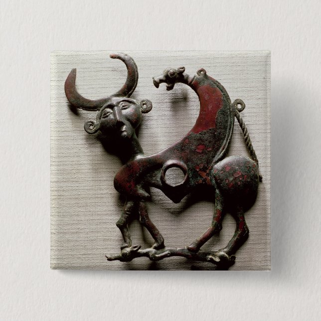 Chapa Cuadrada El pedazo de la mejilla de un caballo mordió bajo (Anverso)