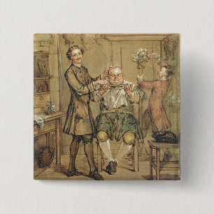 Chapa Cuadrada El peluquero, c.1760-69 (aceite en lona)