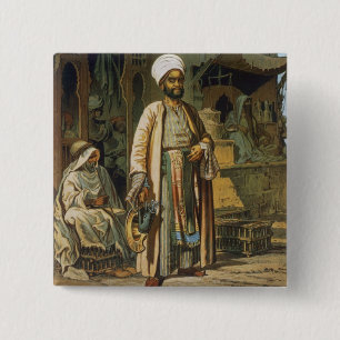 Chapa Cuadrada El peluquero, del "recuerdo de El Cairo", 1862