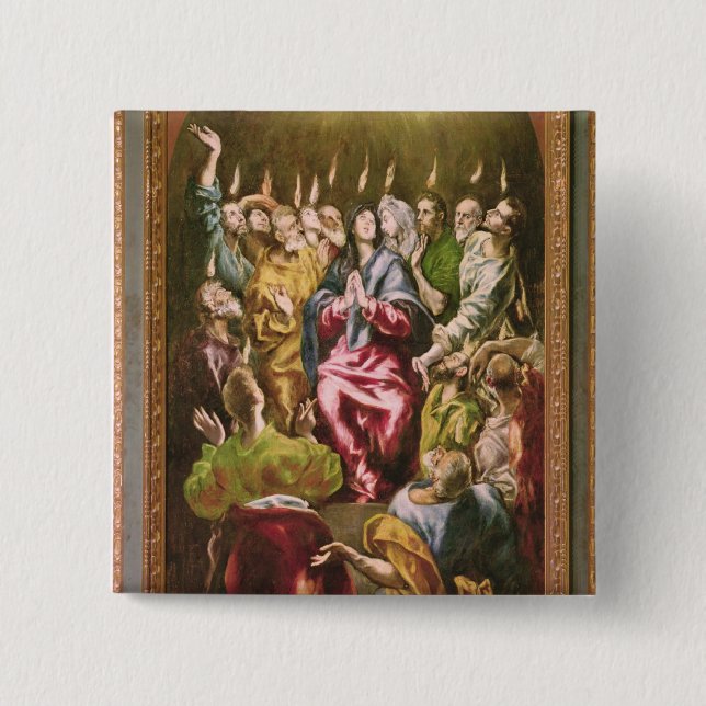 Chapa Cuadrada El Pentecost, c.1604-14 (Anverso)