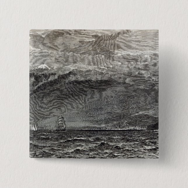 Chapa Cuadrada El pico de Tenerife, Sante Cruz (Anverso)