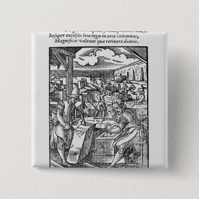 Chapa Cuadrada El piedra-cortador (Anverso)