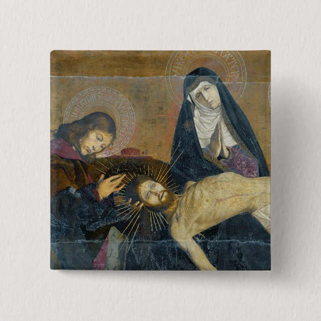 Chapa Cuadrada El Pieta de Aviñón, 1450-60 (Anverso)