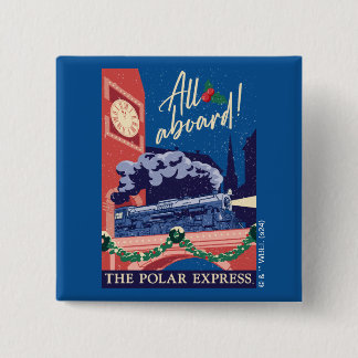 Chapa Cuadrada El Polar Express - ¡Todos a bordo!