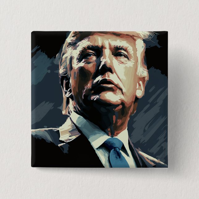 Chapa Cuadrada El presidente Trump: La cabra (Anverso)