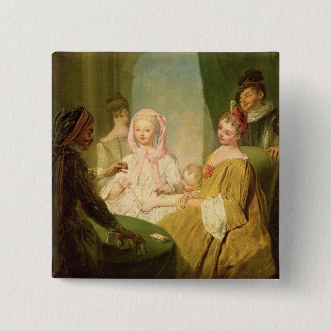 Chapa Cuadrada El prestidigitador, 1720-25 (Anverso)