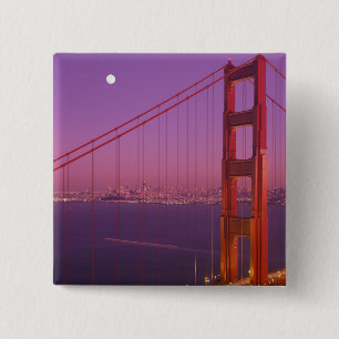 Chapa Cuadrada El puente Golden Gate poco después de la puesta d