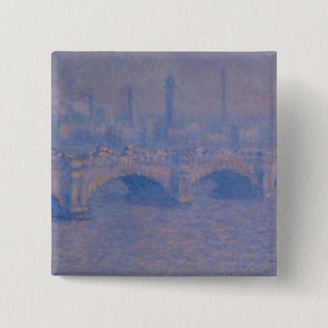 Chapa Cuadrada El puente Waterloo de Claude Monet (Anverso)