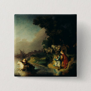 Chapa Cuadrada El Rapto de Europa por Rembrandt